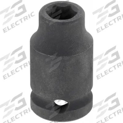 WESTWARD Impact Socket: 1/4 in Drive Size, Metric, 4.5 mm Socket Size, 6-Point, Std - 1/4" Drive Impact Sockets