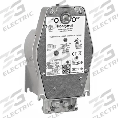Honeywell Actuator: Fire and Smoke Dampers, On/Off, Spring Return, 80 in-lb, 24V AC - Fire & Smoke Rated Actuators