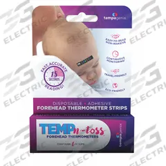 TEMP N TOSS Disposable Forehead Thermometer: Forehead, Disposable Forehead Thermometer, °C/˚F (MPN C-8735). Key specifications — Measurement Type: °C; Includes: (6) Strips; Product Type: Disposable Forehead Thermometer; Use Location: Forehead; Features: Mylar-Free; Brand: TEMP N TOSS.