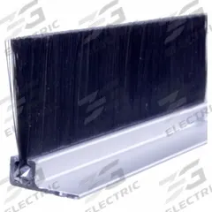 AMERICAN GARAGE DOOR SUPPLY Brush Seal: 90° Angle, Nylon, 1 1/2 in Brush Lg, 1 1/8 in Holder Lg (MPN BN911815-94). Key specifications — Brush Material: Nylon; Includes: Galvanized Self-Drilling Mounting Screws; Width Type: Single; Brand: AMERICAN GARAGE DOOR SUPPLY.
