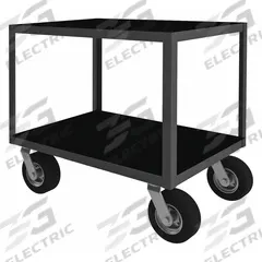 APPROVED VENDOR Metal Shelf Cart: 1,200 lb, 36 in L x 24 in W x 34 in H Overall Dim, Flush Lip (MPN RIC24362NH4SW8PN95). Key specifications — Caster/Wheel Configuration: (2) Swivel; Brand: APPROVED VENDOR.