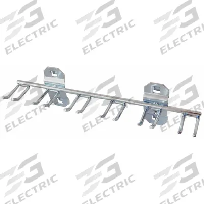 APPROVED VENDOR Multi-Prong Tool Holder: 1 1/2 in x 8 1/4 in, Hanging, Surface - Pronged Toolholders for Square-Hole Pegboard