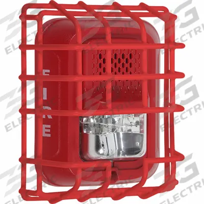 SAFETY TECHNOLOGY INTERNATIONAL L Series Wire Cage: Steel, 2 1/2 in Overall Dp - Guards for Alarms & Wall Fixtures