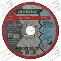 METABO Abrasive Cut-Off Wheel: Type 1, 6" x 0.045" x 7/8", Ceramic, 46 Grit, CA46U (MPN US616284000). Key specifications — Series: CA46U; Brand: METABO.