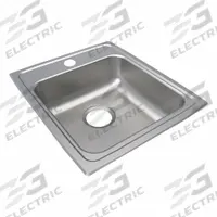 JUST MANUFACTURING Bowl Drop-In Sink: 20 in Overall Lg, 17 in Overall Wd, 5 in Bowl Dp, 1 Bowls (MPN SLADA2017A502-J). Key specifications — Brand: JUST MANUFACTURING; Color Family: Silver/Gray.