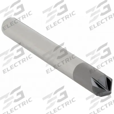 APPROVED VENDOR Chamfer Mill: Carbide, AlTiN Coated, 4 Flute, 82°, 1/8" Mill Dia - Carbide Chamfer Mills