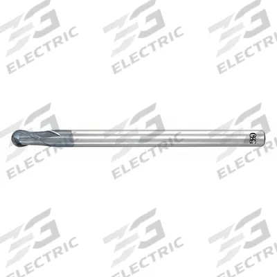 OSG Ball End Mill: Carbide, WXL Coated, 2 Flute, 1/8" Mill Dia, 1/8" LOC - Carbide Ball End Mills for Hardened Materials