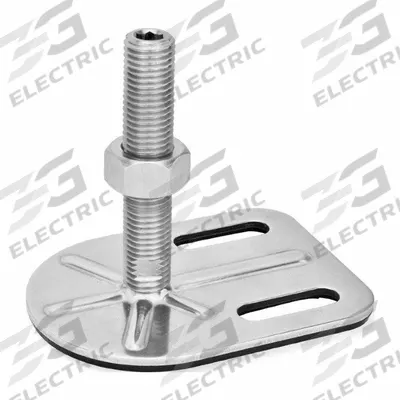 JW WINCO Male-End Leveling Mount: Swiveling Stud, 3/4"-10 Thread Size, 3 3/20 in - Non-Skid Male Leveling Mounts