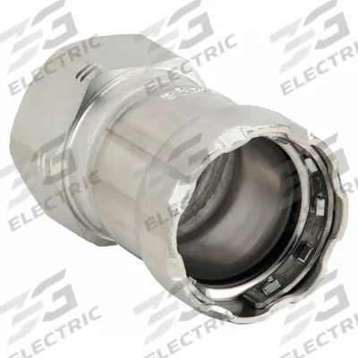 VIEGA MEGAPRESS Crimp Adapter Fitting: 2 in Pipe x 2 in Pipe Size, Press-fit x FNPT - Potable Water Stainless Steel Press Fittings