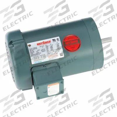 LEESON Three Phase TEFC Motors: C-Face Mount, Totally Enclosed Fan Cooled, 2 hp - C-Face 3-Phase General Purpose AC Motors