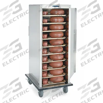 LAKESIDE Meal Delivery Cart: 20 Trays, Non-Pass-Through, 1 Doors, Aluminum, 60 in Overall Ht - Aluminum Meal Delivery Carts
