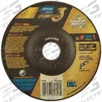 NORTON Depressed Center Grinding Wheel: Type 27, 5" x 1/4" x 7/8", Ceramic, 20 Grit, Quantum 3 SG (MPN 66253370796). Key specifications — Series: Quantum 3 SG; Brand: NORTON.