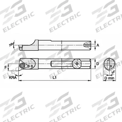 WIDIA Indexable Boring Bar: SCBI750105R (MPN 2822479) - Indexable Boring Bars