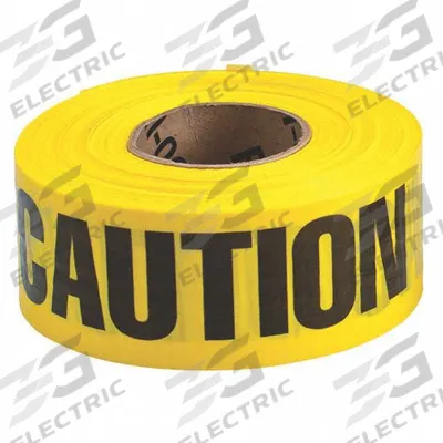 APPROVED VENDOR Barricade Tape: 500 ft Lg, 3 in Wd, Caution/Cuidado Legend - Bilingual Messaging Barrier Tape
