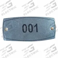 APPROVED VENDOR Locker Number Plate: 2 1/4 in x 1 in, 1 Plates, 1 to 10, Aluminum, Gray, 804UM9. Key specifications — Manufacturer Part Number: 804UM9; Brand: APPROVED VENDOR; Includes: (2) Mounting Bolts and Nuts; Material: Aluminum; Number Range: 1 to 10; Color: Gray.