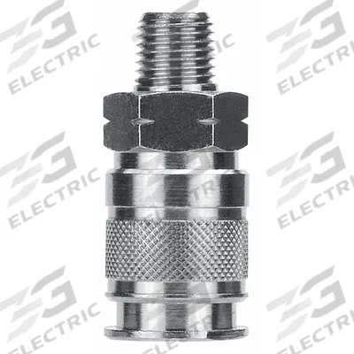 AIGNEP USA Quick Connect Hose Coupling: 3/8 in Body Size, 1/2 in Hose Fitting Size - Universal Interchange Brass Quick-Connect Air Coupling Bodies