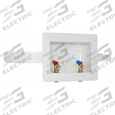 APPROVED VENDOR Outlet Box: Sweat, 1/2 in Sweat, Center, 3.38 in Box Wd - Washing Machine Supply Valve Outlet Boxes