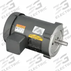 BALDOR General Purpose Motor: C-Face Mount, Totally Enclosed Fan Cooled, 1/2 hp, 575V AC, 1,765 RPM (MPN VM3538-5). Key specifications — Brand: BALDOR; Nameplate Voltage @ 60 Hz: 575V AC; Full Load Current @ 60 Hz: 0.8 A; Nameplate RPM @ 60 Hz: 1,765 RPM; Motor Enclosure: TEFC.