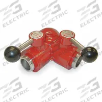 MOON AMERICAN Forestry Ball Valve: NPSH x NPSH, Aluminum, Wye Valve Body, Female x Male, Female NPSH (MPN 429-1011014). Key specifications — Inlet Fitting Type: Female NPSH; Outlet Size: 1 in x 1 in; Body Style: Wye; Outlet Type: Male NPSH x Male NPSH; Valve_Subhead: Female x Male; Fitting Connection: NPSH x NPSH.