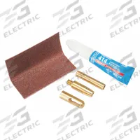 GREENLEE Fish Tape Repair Kit: 34E843/42PT72/42PT73, 542-150/542-200/542-250, Steel, 400 lb Max Pull (MPN 35909). Key specifications — attr424173: GREENLEE; attr511262: Steel; attr511258: Metal Eyelet; attr511254: Designed For Use on 3/16 in Fiberglass Fish Tape; attr511252: 34E843; attr511253: 542-200; attr511260: Threaded End Ferrule; attr511266: Repair Kit.