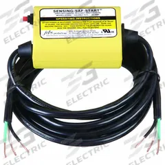 SENSING-SAF-STARTS Anti-Restart Device: 9 3/5 ft Lg, Bare Wire Plug, Bare Wire Receptacle, 120V AC (MPN 1998). Key specifications — Jacket Material: Rubber; Voltage: 120V AC; Brand: SENSING-SAF-STARTS; NEMA Receptacle Configuration: Bare Wire; NEMA Plug Configuration: Bare Wire.