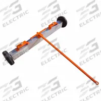 MAGNET SOURCE Magnetic Floor Sweeper: 60 in Magnet Lg, 4 in Magnet Ht, Mag. Release Typ. Lever (MPN VSM-60). Key specifications — attr1004942: MAGNET SOURCE; attr1016188: Eyebolts; attr1016201: Rubber.