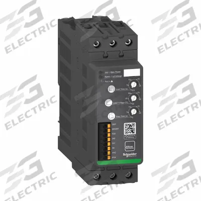SCHNEIDER Soft Start: 200-480V AC, 45 A Output Current, With Bypass, IP20, 60/50 Hz - Schneider Altistart ATS 130