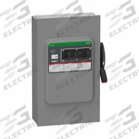 SCHNEIDER Safety Switch: Fusible, 200 A, Three Phase, 600V AC/DC, Galvanized Steel, Indoor (MPN VH364). Key specifications — Brand: SCHNEIDER.
