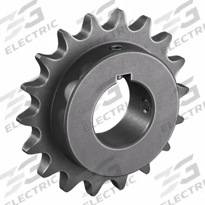 TRITAN Roller Chain Sprocket: 80, For 1 in Chain Pitch, 2 3/16 in Bore Dia, 18 Teeth - Size 80 Fixed-Bore Roller Chain Sprockets