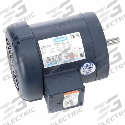 LEESON General Purpose: C-Face Mount, Totally Enclosed Fan Cooled, 3/4 hp, 230/460V AC - C-Face 3-Phase General Purpose AC Motors