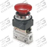 ARO Manual Air Control Valve: MaxAir, Three-Way / Two-Position, Button, Red, 8 scfm Flow Rate - Max (MPN M291HS-10). Key specifications — attr1092903: Red; attr1086905: Spring Return; attr1086907: MaxAir; attr1086914: Normally Closed; attr1086904: Manual Air Control Valve; attr1086871: M291HS-10.