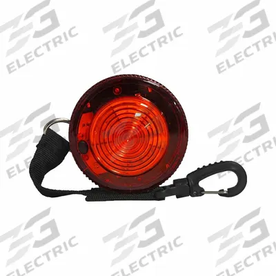 RAILHEAD GEAR Warning Light: Battery, 120 Flashes per Minute, 3 3/4 in Overall Wd - Battery-Powered Flashing Lights