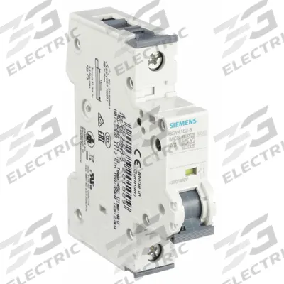 Siemens Supplementary Protector: 3 A Amps, 72V DC, 10kA at 230/400V AC, Screw Clamp - A-Curve, 1-Pole UL1077 DIN Rail-Mount Supplementary Protectors