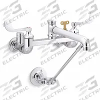 KOHLER Laundry Sink Faucet: Wall, Centerset, Brass, Polished Chrome, 13.5 gpm Flow Rate, Single Bend (MPN K-838T40-5A-CP). Key specifications — Color/Finish: Polished Chrome.