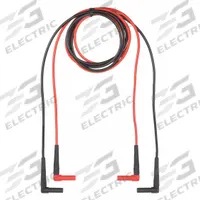 FLUKE Test Leads: CAT III 1000V/CAT IV 600V, Right Shrouded Plug, 5 1/4 ft Lg, 18 AWG Wire Size (MPN Fluke-TL222). Key specifications — Brand: FLUKE.