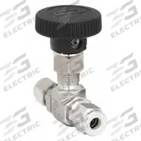 PARKER Needle Valve: Inline Valve Body, 316 Stainless Steel, Integral Bonnet, 1/4 in Pipe Size, PTFE (MPN 4A-V4LK-SS). Key specifications — For Media: Oil; Standards: ISA S75.02; Brand: PARKER; Valve Series: V; Stem Type: V-Stem; Connection Type - Side 1: Compression; Connection Type - Side 2: Compression; Connection Type: Compression x Compression.