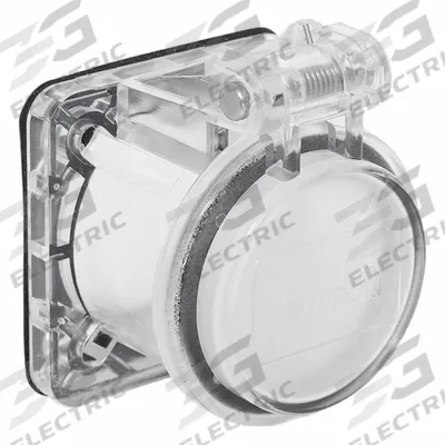 LEVITON Lift Cover: Clear, Compatible with Series 16 - Lift Covers for Single-Pole Receptacles