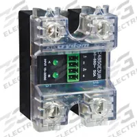 CRYDOM Dual Solid State Relay: Surface Mounted, 25 A Max Output Current, SCR, AC Output (MPN CC4825W3V). Key specifications — Brand: CRYDOM; Current Type: AC; Electrical Connection: Screw Clamp; Finger Safe: Yes; Input Current: 10 mA; Maximum Output Current without Heat Sink: Not Recommended; Mounting Style: Panel; Output Voltage: 48 to 600V AC.