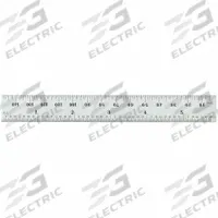 STARRETT Steel Rule, Spring Tempered: C636ME-150, 5 3/4 in / 150 mm, 0.05 in Thick, 0.5 mm/1/64 in. Key specifications — attr939978: 0.5 mm; attr934745: STARRETT; attr944509: Chrome; attr939993: Decimal; attr986193: Etched.