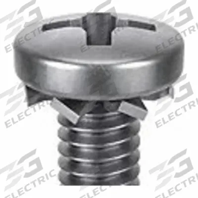 SEMS Screw: External Tooth, #4-40 Thread Size, 3/8 in Lg, Stainless Steel, Passivated - Machine Screws with External Tooth Lock Washers