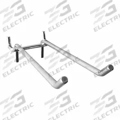 APPROVED VENDOR Double Straight Hook, 8 in: 1/4 in Peg Hole, For 1 in Pegboard Hole Spacing, 10 PK (MPN 787CY0). Key specifications — Finish: Zinc Plated; Color: Silver; Locking System: Hanging; Mounting Type: Surface; Material: Steel; Brand: APPROVED VENDOR.