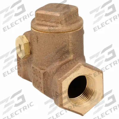 MILWAUKEE VALVE Low Lead Swing Check Valve: Swing, Inline Valve Body, 3/8 in Pipe Size - Lead-Free Bronze Inline Swing Check Valves