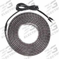 MAXXIMA Strip Lighting: Flex Strip Light, LED, Red, Flat, 12.8V DC, IP68, Bullet Connectors (MPN MLS-196300R-MC). Key specifications — Shape: Flat; Brand: MAXXIMA; Electrical Connection: Bullet Connectors; Lighting Technology: LED; Mount Style: Surface.