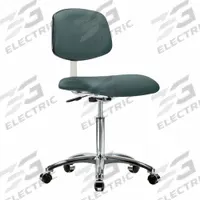 Cleanroom Task Chair: Vinyl, Armless, Ht Range 21 1/2 in to 29 in, 18 1/2 in Seat Wd, 17 in Seat Dp (MPN BR-CLR-VMBCH-CR-NF-CC-8546). Key specifications — Foot Support: No; Base Material: Aluminum; Brand: APPROVED VENDOR; Product Type: Cleanroom Task Chair; Cleanroom Class: ISO 4; ESD-Safe: Not ESD Safe.