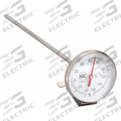 APPROVED VENDOR Dial Pocket Thermometer: -40°F to 160°F, +/- 2°F, 8 in Stem Lg, Fahrenheit (MPN 23NU25). Key specifications — Accuracy: +/- 2°F; Brand: APPROVED VENDOR; Temperature Units: Fahrenheit.