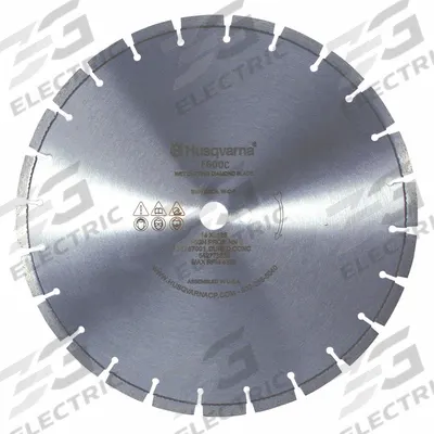 HUSQVARNA Diamond Saw Blade: Granite/Reinforced Concrete, 26 in Blade Dia., 1 in Arbor Size - Demolition Work Blades