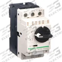 SCHNEIDER Manual Motor Starter: Non-Reversing, 3 Poles, 0.25 A, Thermal Protection, Selector Switch (MPN GV2P02). Key specifications — Maximum Voltage Rating: 600V AC; Brand: SCHNEIDER; Thermal Units Required: None (Starter Includes Integrated Thermal Units); Frame Size (Width): 45mm.