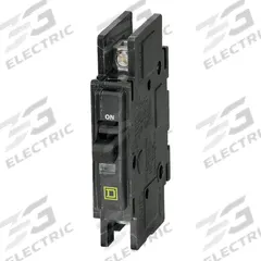 SQUARE D Miniature Circuit Breaker: 50 A, 120/240V AC, Single Phase, 22kA at 120/240V AC, 1 Poles (MPN QOU150VH). Key specifications — Phase: Single; Amps: 50 A; AC Voltage Rating: 120/240V AC; Max. AIR Rating: 22kA at 120/240V AC; For Use With: Air Conditioning and Refrigeration Equipment; Brand: SQUARE D.