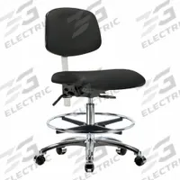 Cleanroom Task Chair: Vinyl, Armless, Ht Range 21 1/2 in to 29 in, 18 1/2 in Seat Wd, 17 in Seat Dp (MPN BR-NCR-VMBCH-CR-T1-A0-CF-CC-8540). Key specifications — Foot Support: Yes; Back Tilt Backward: 13.5°; Back Tilt Forward: 10.5°; Base Material: Aluminum; Brand: APPROVED VENDOR; Product Type: Cleanroom Task Chair; Cleanroom Class: ISO 5; ESD-Safe: Not ESD Safe.