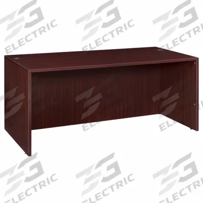 REGENCY Credenza: Melamine, Mahogany, 0 Pedestals, 1 Drawers, 60 in Overall Wd - Desk Shells